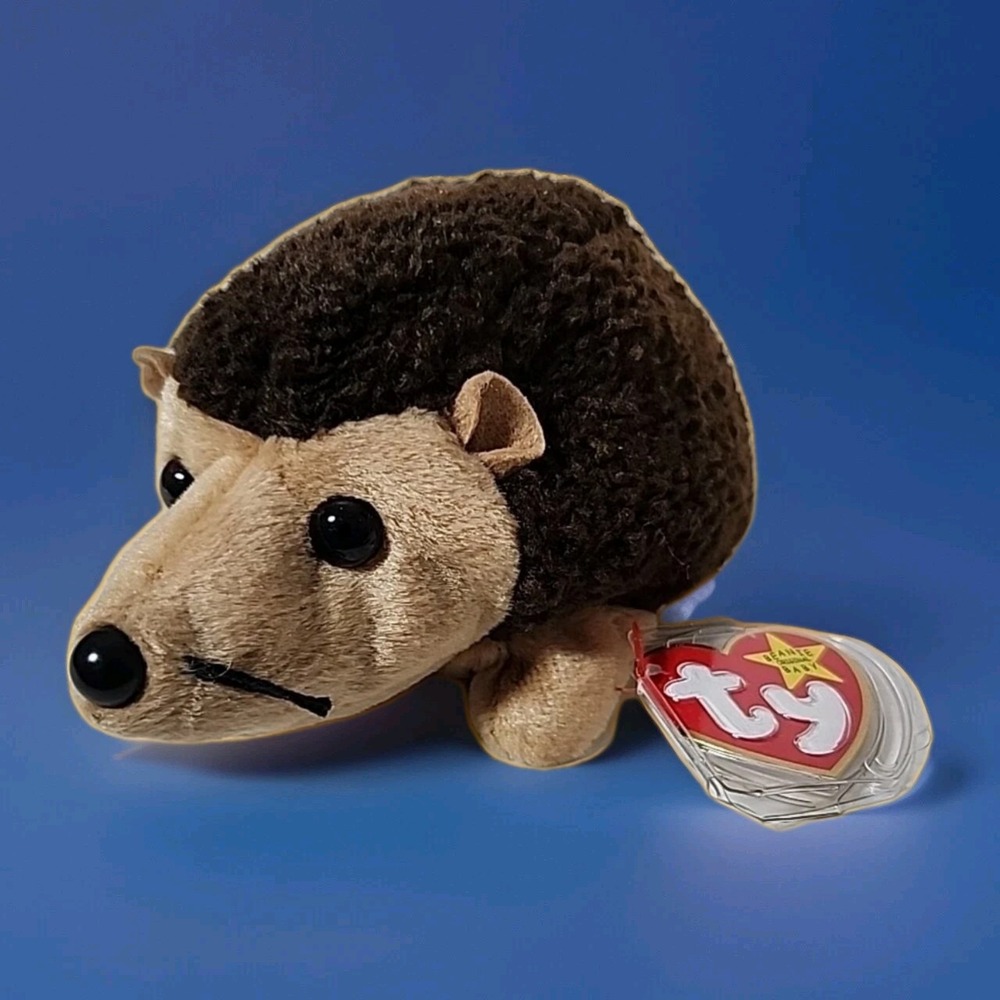 TY Beanie Baby PRICKLES The Hedgehog "1998" Retired Vintage Plush Toy